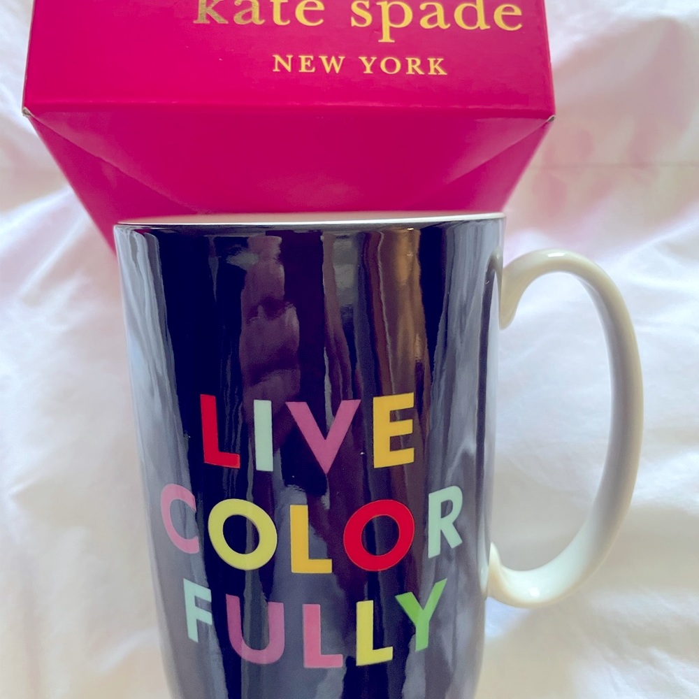 Kate Spade ♠️ Live Colorfully Mug